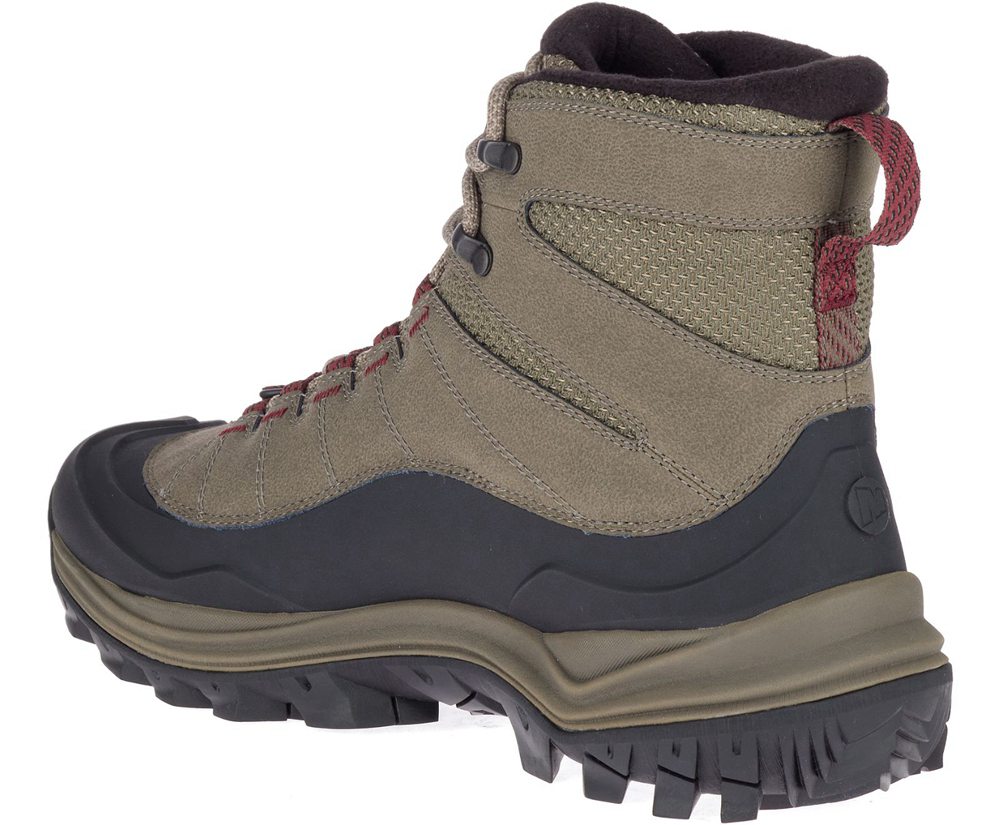 Merrell Boots Brown - Thermo Chill Mid Shell Waterproof - Mens 30SLOGXCT